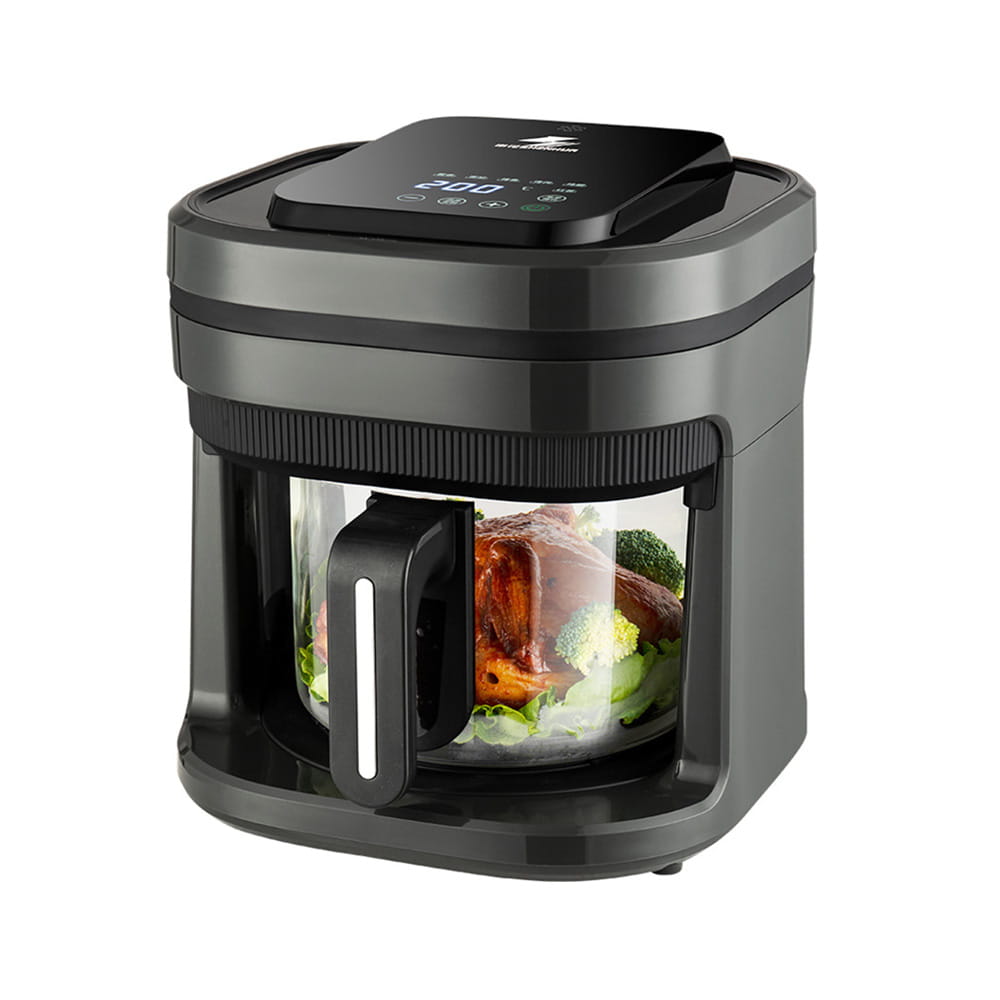 Transparant glas LCD -luchtfriteuse