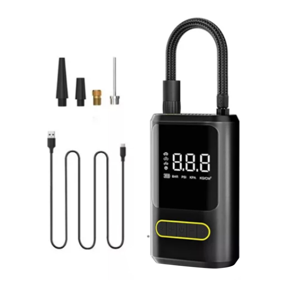 Plastic opladen met Power Bank en Dual Digital Display Air Pump